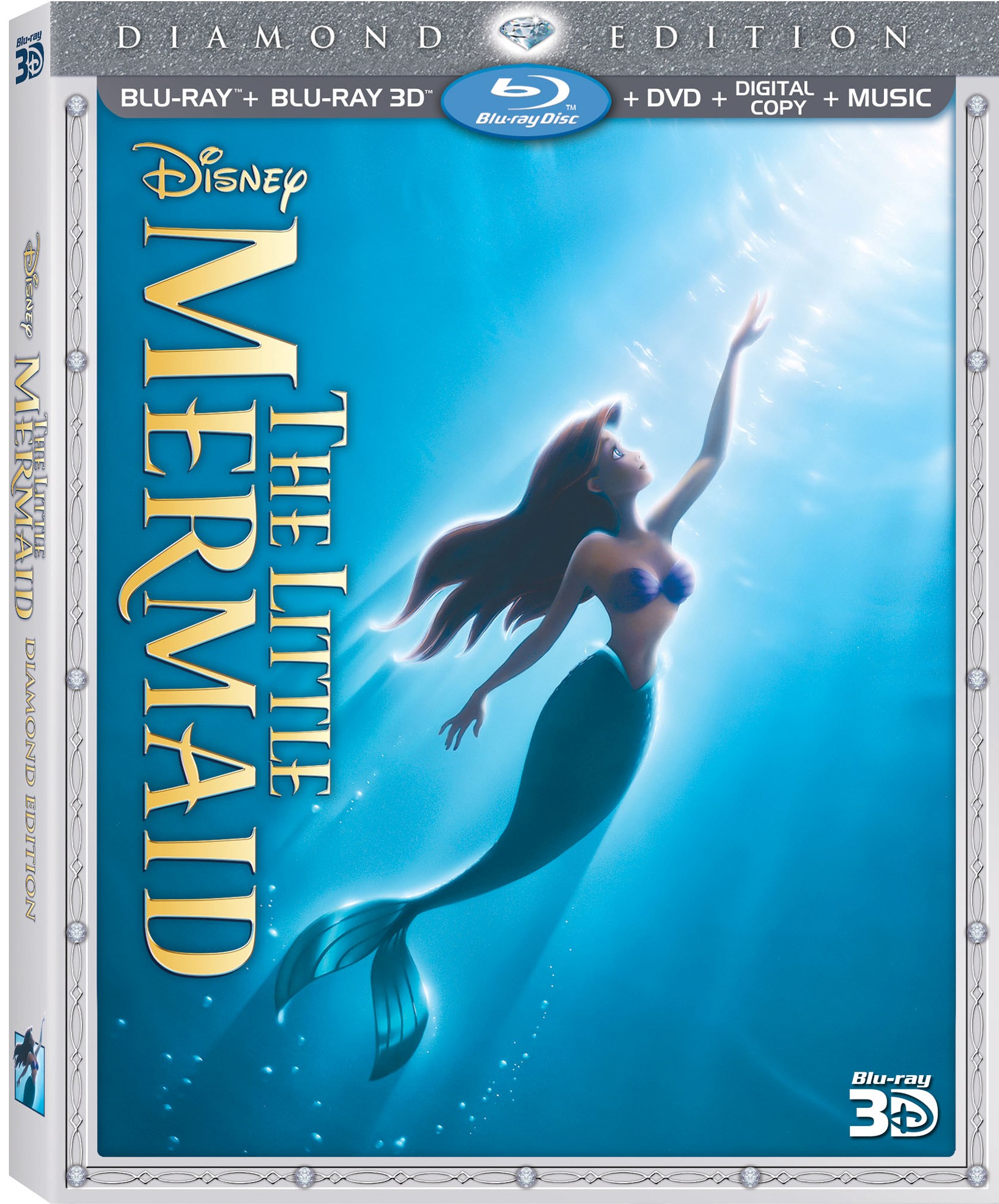 The Little Mermaid’ 3D Bluray Box Art Revealed + Bonus Features 